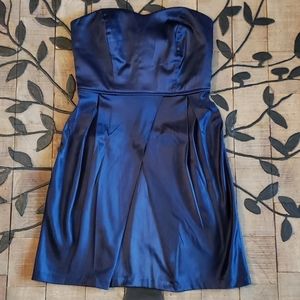 Trixxi Navy Blue satin style Cocktail dress size 3